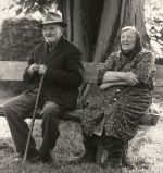 Ludwig Herter und seine Tochter Wilhelmine Herter (*1912) (Mina)